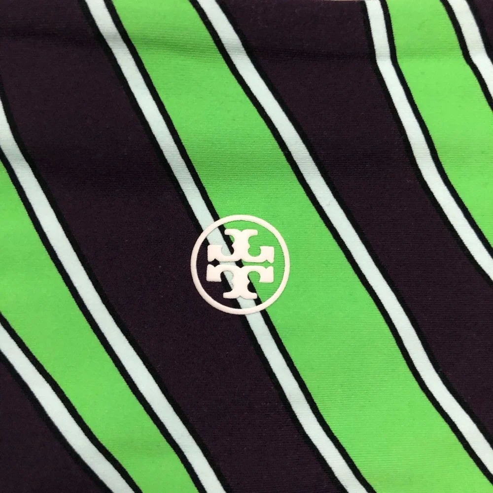 Tory Burch Weightless Printed 7/8 Legging Zebra High Waist Purple Green size XS